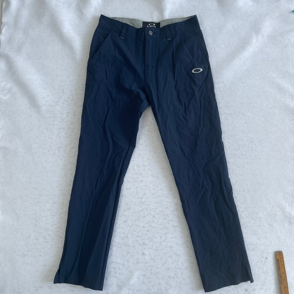 Oakley Golf Pants Mens 31W 32L Blue Performance Stretch Embroidered Logo